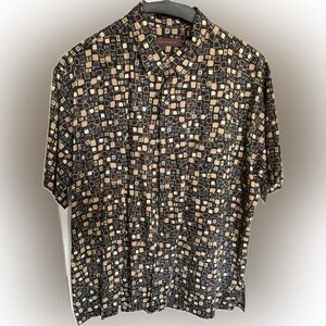 Tori Richard Abstract Square Print Shirt - Dress up or down.